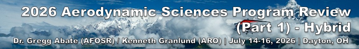 2026 Aerodynamic Sciences Program Review event banner